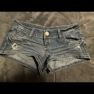 Denim shorts